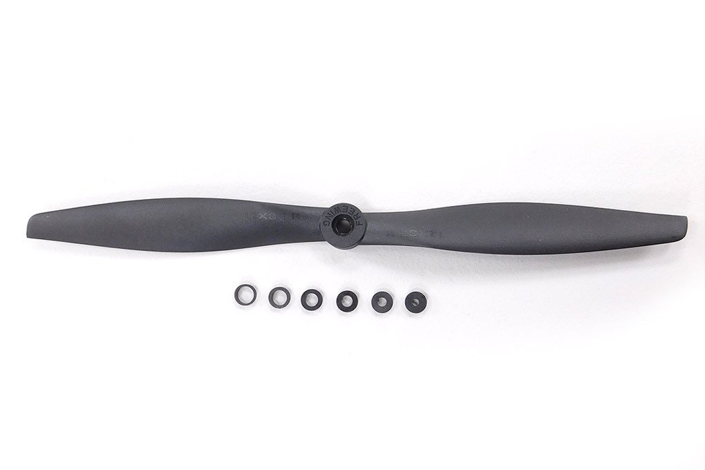 P-38 Lightning Zweiblattpropeller, 12x8" gegenläufig