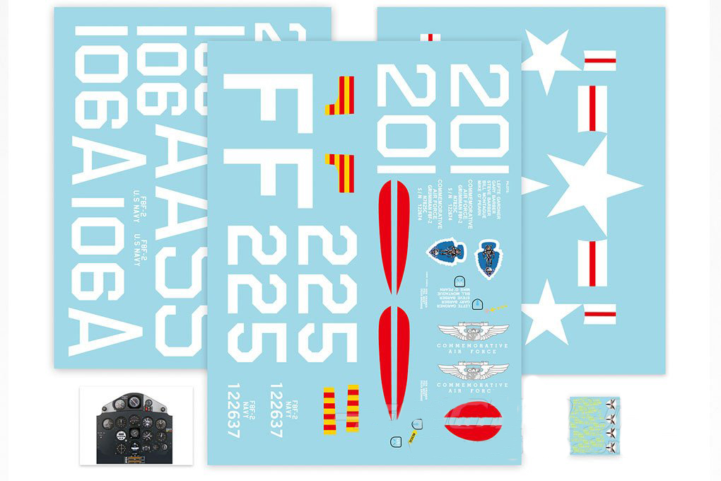 FlightLineRC F-8F Bearcat Dekorbogen B