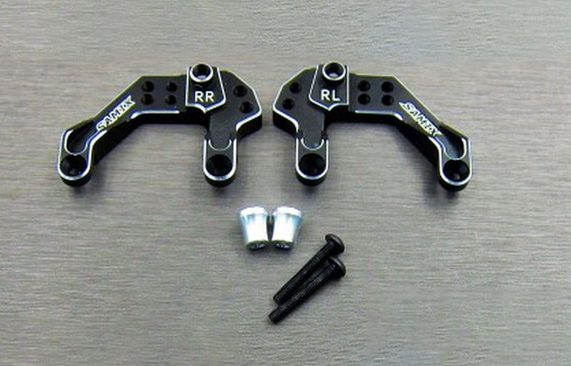 Alum. Dämpferplatte hinten schwarz