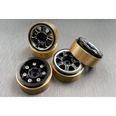 Alu & Messing Beadlock Felgen-Set (4)