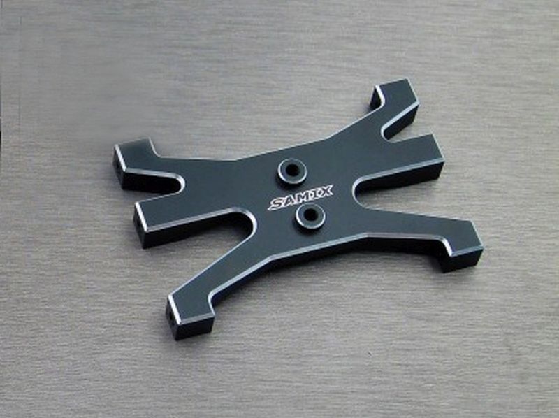 Aluminium Chassisverstrebung hinten schwarz