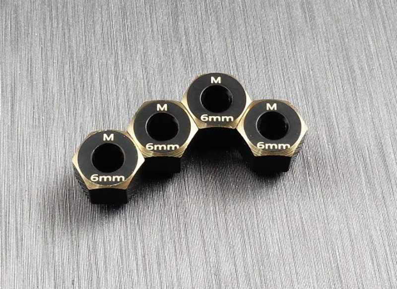 Sechskant Radmitnehmer Messing 6mm (4)