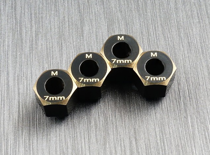 Sechskant Radmitnehmer Messing 7mm (4)