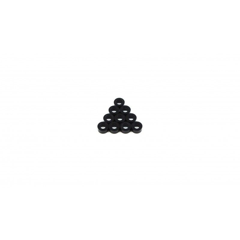 Aluminium Beilagscheibe 3x2.5mm schwarz (10 Stk.)