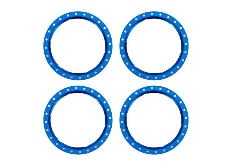 Pro Scale Beadlock Ringe Aluminium blau (4)