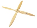Fiala 4-Blatt 16x4 Verbrenner Holzpropeller - natur