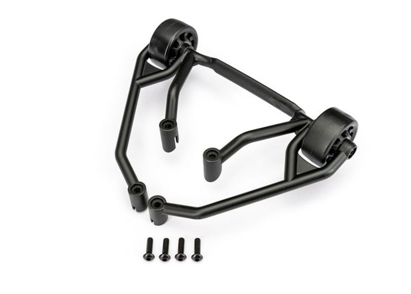Wheelie-Bar schwarz montiert