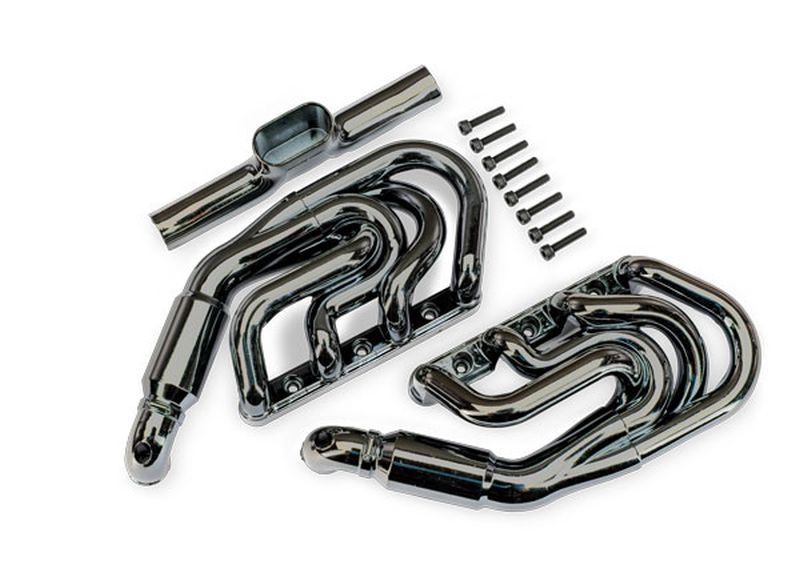 Aupuff schwarz/chrome