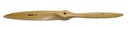 Fiala 2-Blatt 23x7 Verbrenner Holzpropeller - natur Pusher/links