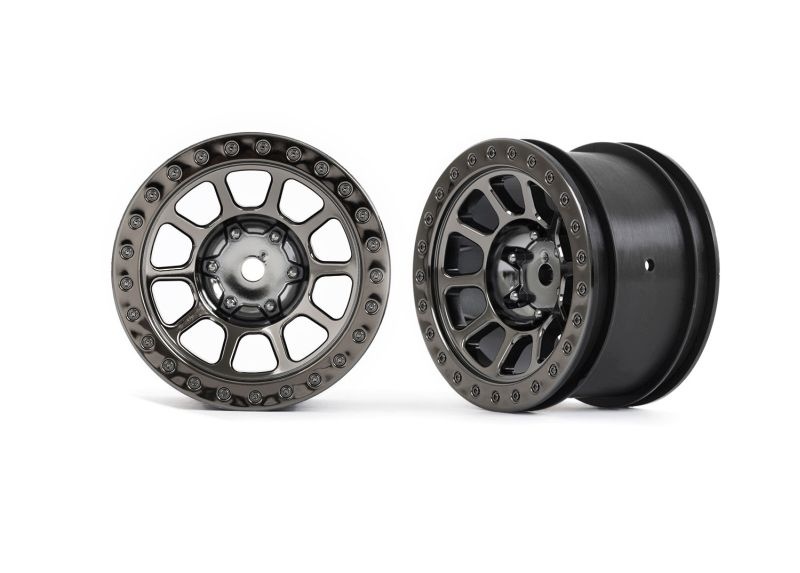 Felgen 2.2 schwarz-chrom hinten
