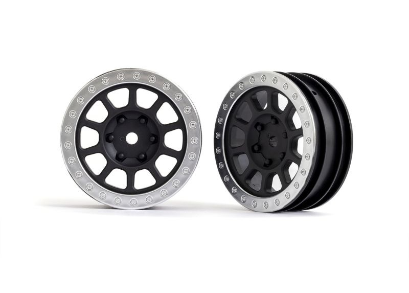 Felgen 2.2 schwarz/satin-chrom Beadlock vorne
