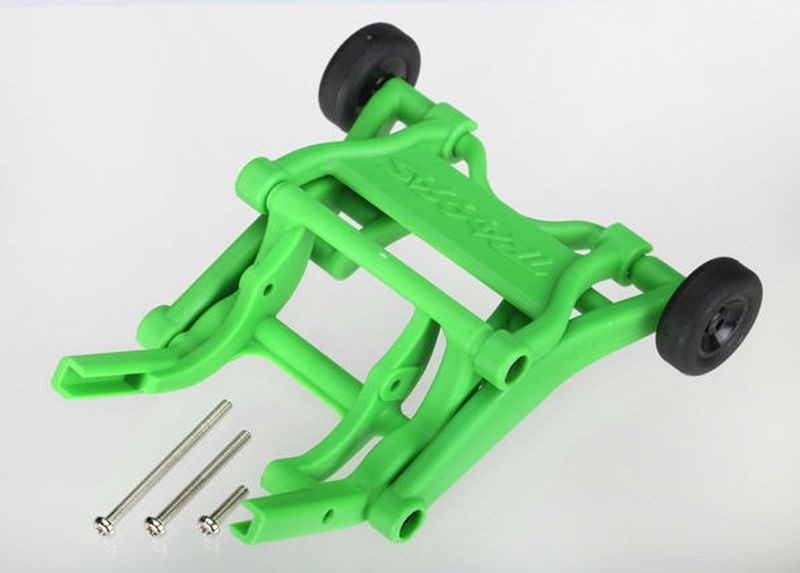 Wheelie Bar grün montiert