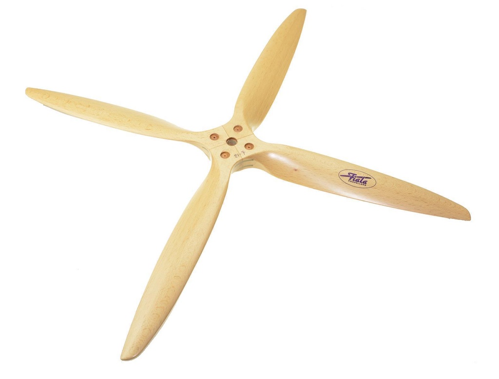 Fiala 4-Blatt 33x18 Verbrenner Holzpropeller - natur