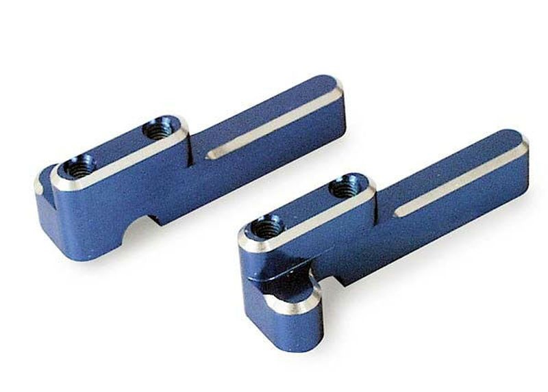 Servohalter Lenkung 6061-T6 Aluminium blau v&r