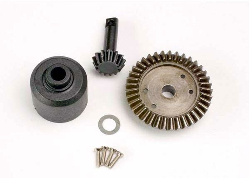 Tellerzahnrad 37Z, Ritzel 13Z mit Diff-Gehäuse