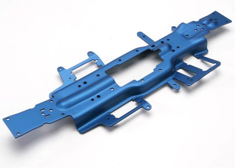 Chassis 6061 T-6 Aluminium blau 3mm