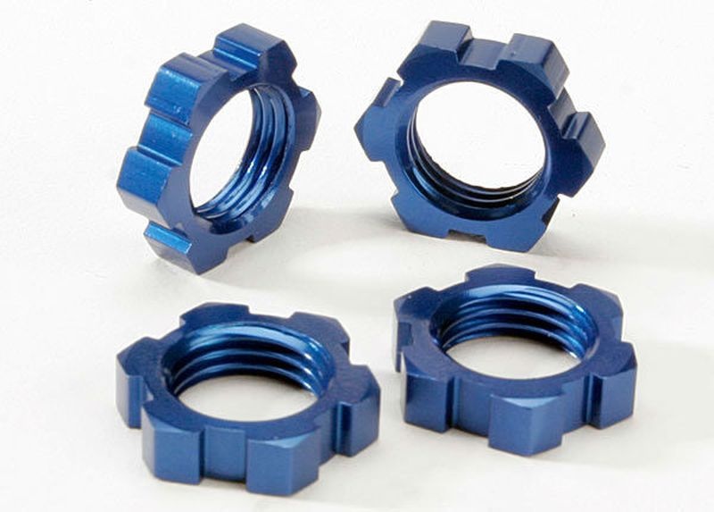 Radmuttern Aluminium blau 17mm (4)