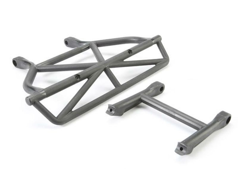 Bumper mit Halter hinten schwarz