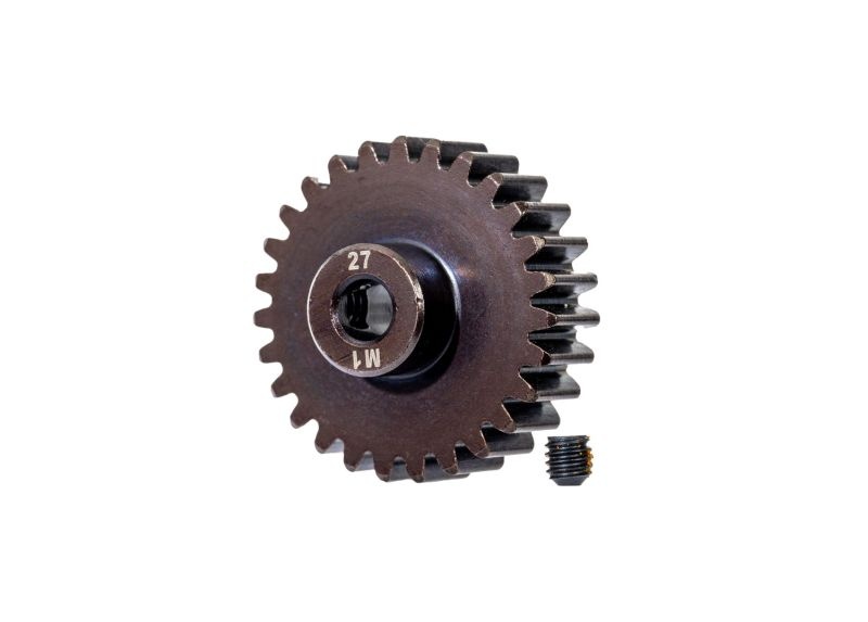 Motorritzel 27Z Stahl gehärtet für 5mm Welle (Modul 1)