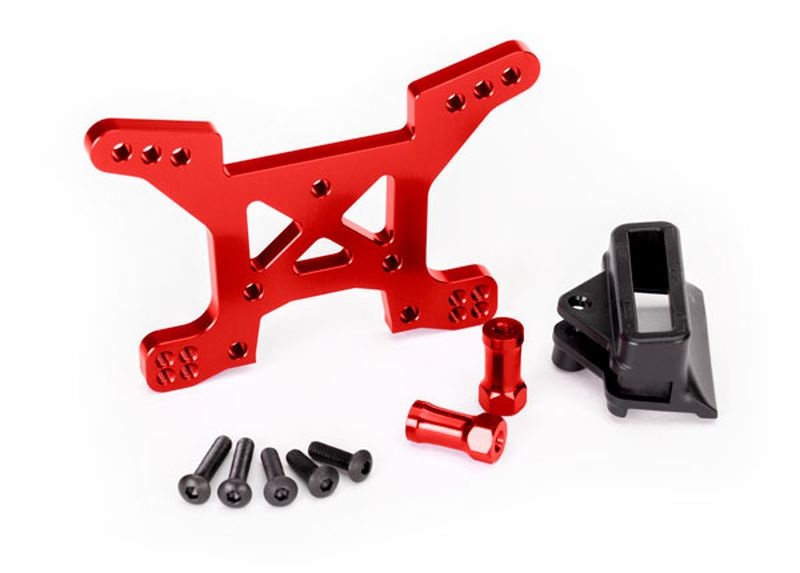 Dämpferbrücke 7075-T6 Aluminium vorne rot