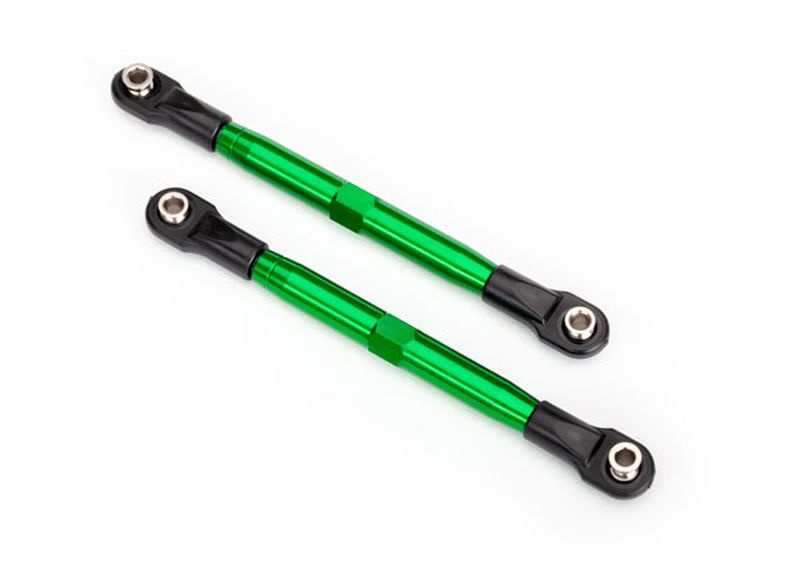 L/R Vorspurstange 7075-T6 Aluminium grün 87mm v/h (2)