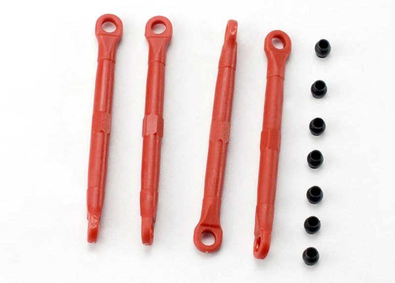 Spurstangen Kunststoff rot mit Kugeln v/h (4)