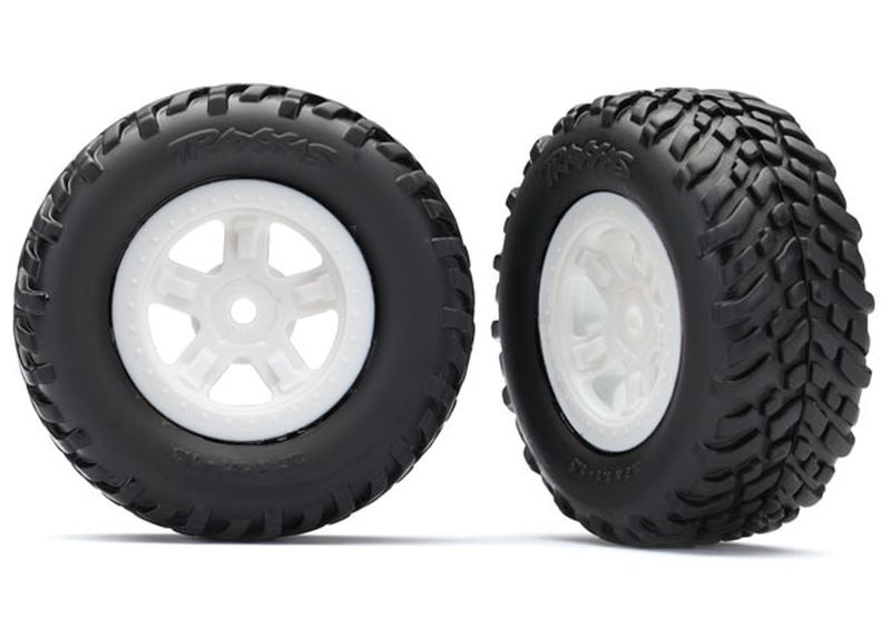 SCT Reifen auf SCT Felgen weiß 12mm (2)