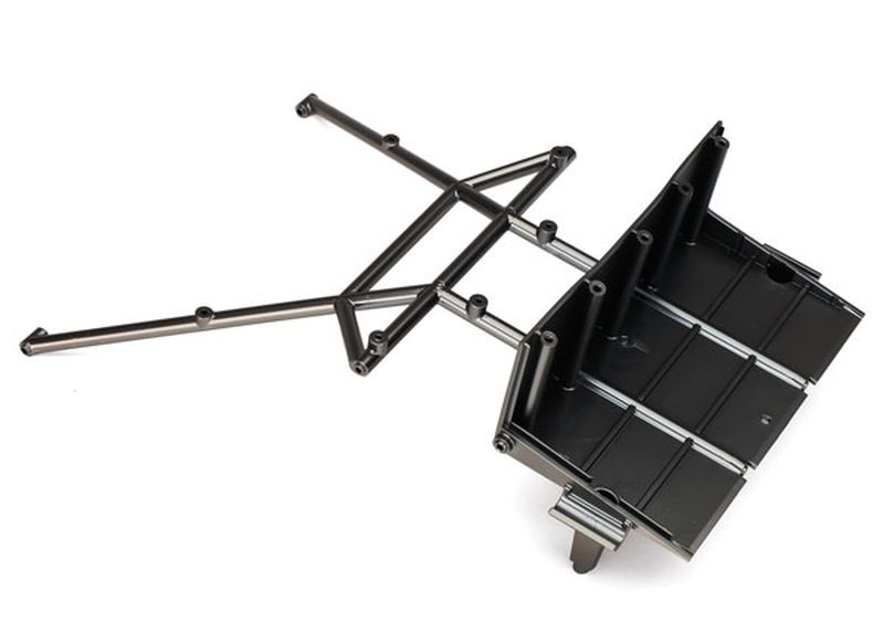 Rohrrahmen-Chassis Mittelteil hinten satin schwarz-chrom