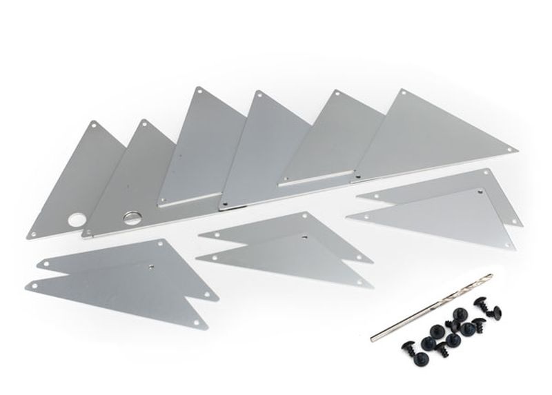 Rohrrahmen-Chassis Verkleidung innen Alu silber