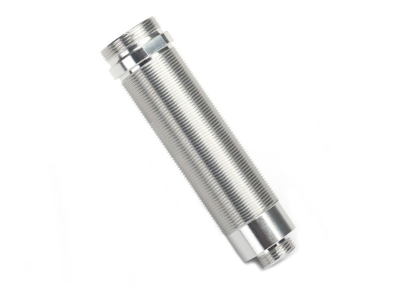 GTR Dämpfergehäuse Alu silber 64mm v/h mit Gewinde (2)