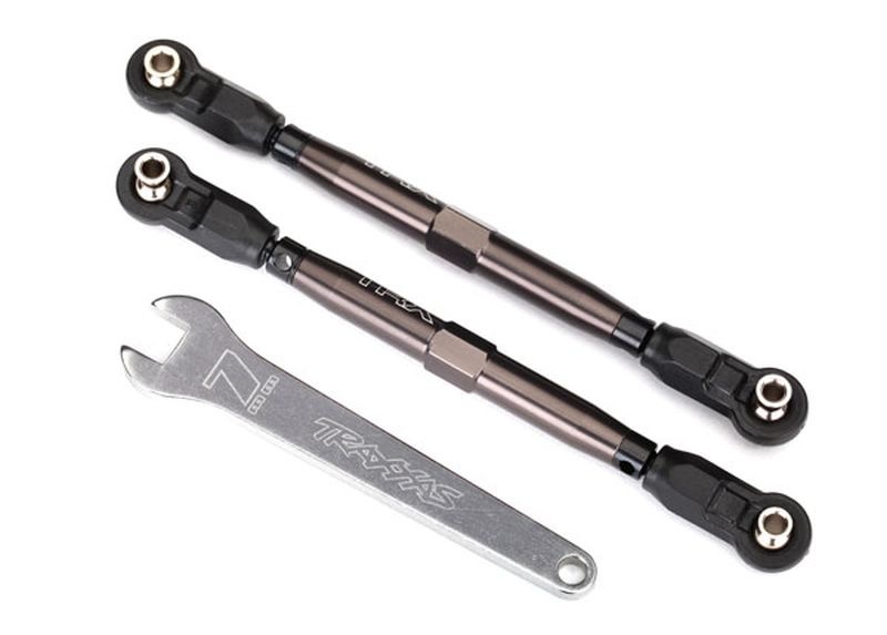 Vorspurstange 7075-T6 Alu dunkel-titan vorne 102mm (2)