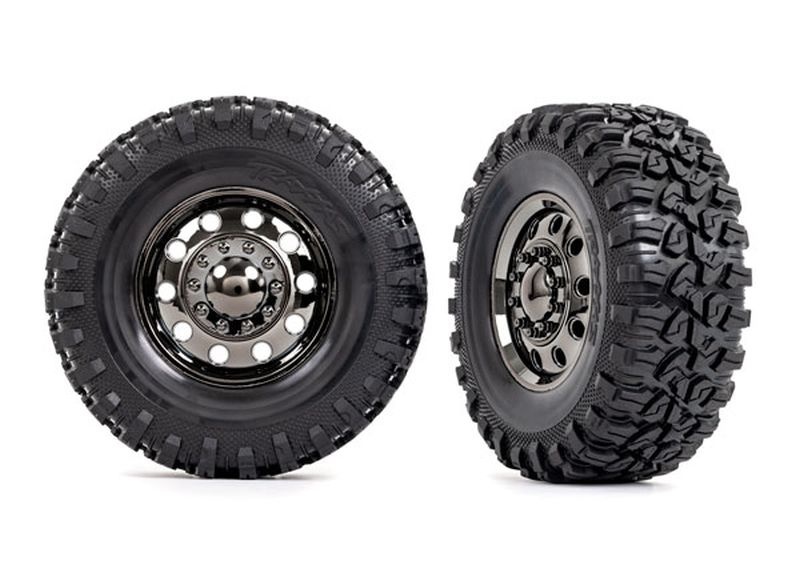 Canyon RT auf Big Rig 2.2 Felgen schwarz-chrom vorne (2)