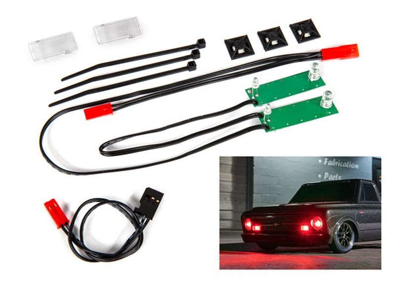LED Licht-Set vorne komplett rot inkl. Kleinteile