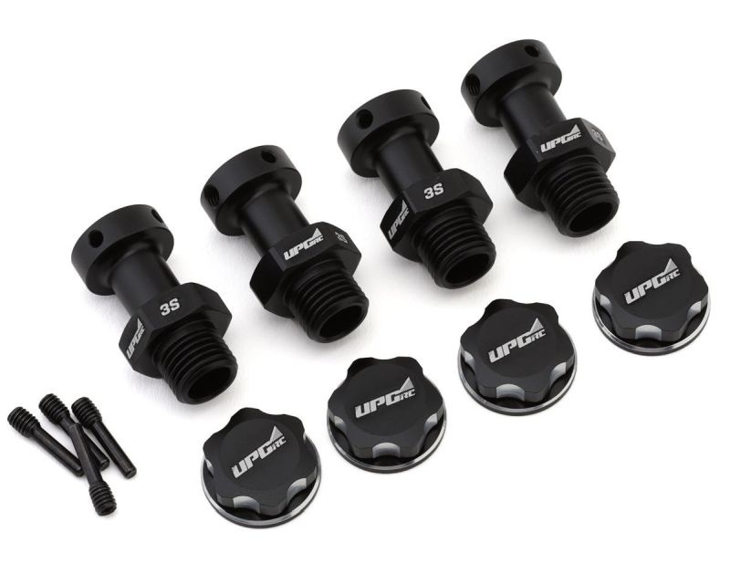Aluminum 17mm Hex Conversion for Arrma 3S Vehicles (Black)