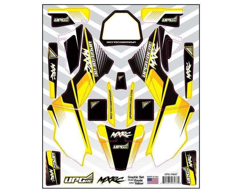 Graphic Set for Losi Promoto MX (Exude) (Yellow)