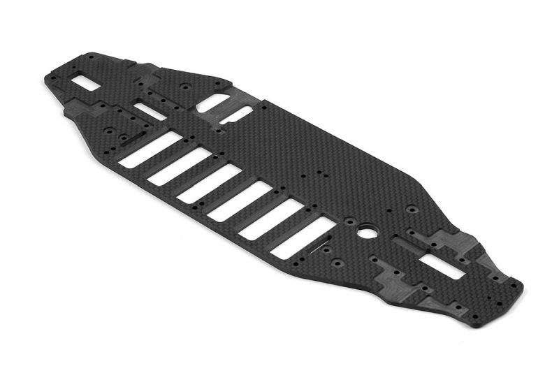 Chassis 3,5mm für 6 Zellen, Kohlefaser (CNC-gefräs