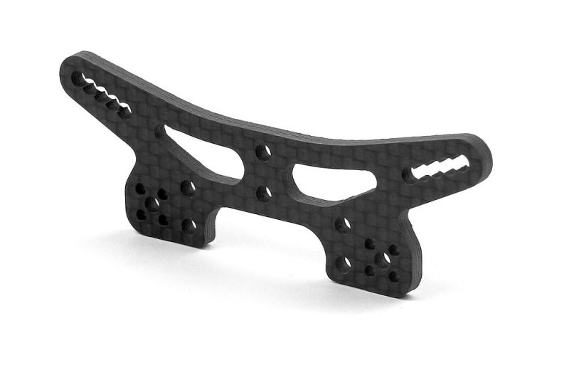 Dämpferbrücke 3,0mm, vorne, Kohlefaser V2