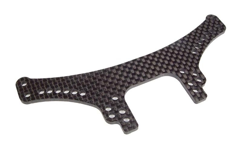 Dämpferbrücke 2,5mm, hinten, Kohlefaser