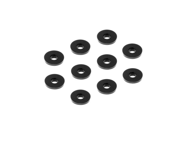 Alu Shim 3x9x1.0mm - schwarz (10)