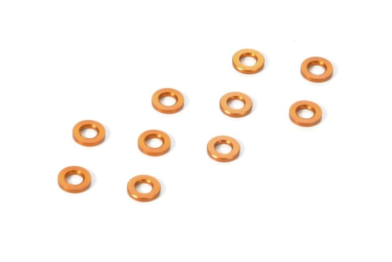 Alu Schimscheiben (3 x 6 x 0,5mm) orange