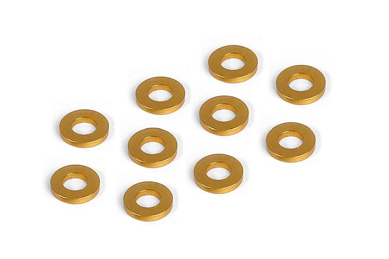 Unterlegscheibe 3mm x 6mm x 1,0mm, Alu Orange (10)