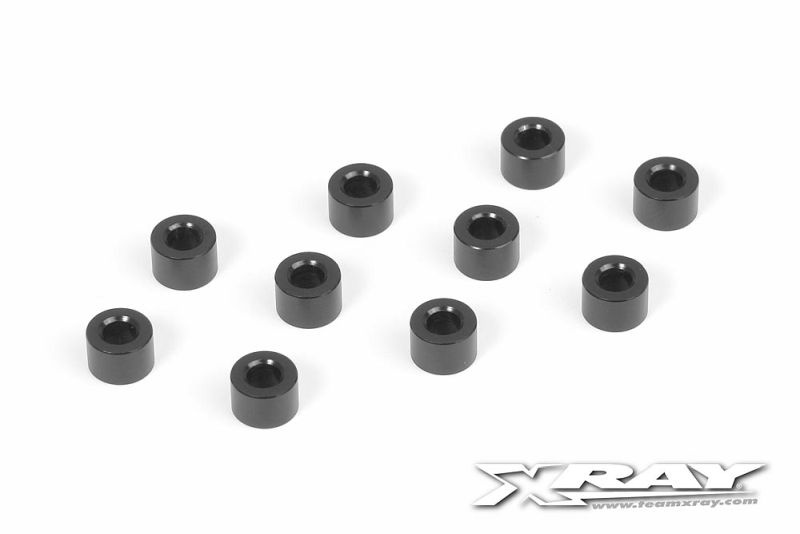 Alu Shimscheiben 3 x 6 x 4.0mm - schwarz (10)