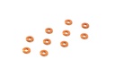 Alu Schimscheiben 3 x 7 x 1.0mm - orange (10)