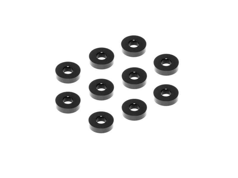 Alu Shim 3x7.5x2.0mm - schwarz (10)
