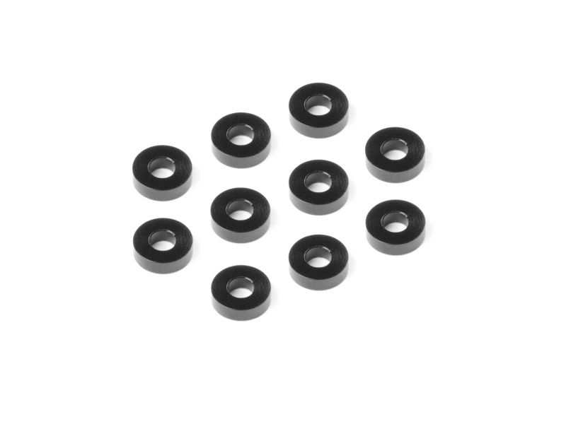 Alu Shim 3x7x2.0mm - schwarz (10)