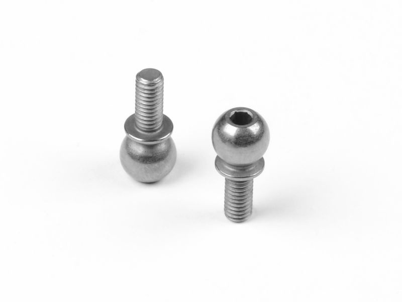 X4 Pivotball 6.0mm mit M3x6.5mm Gewinde - Federstahl (2)