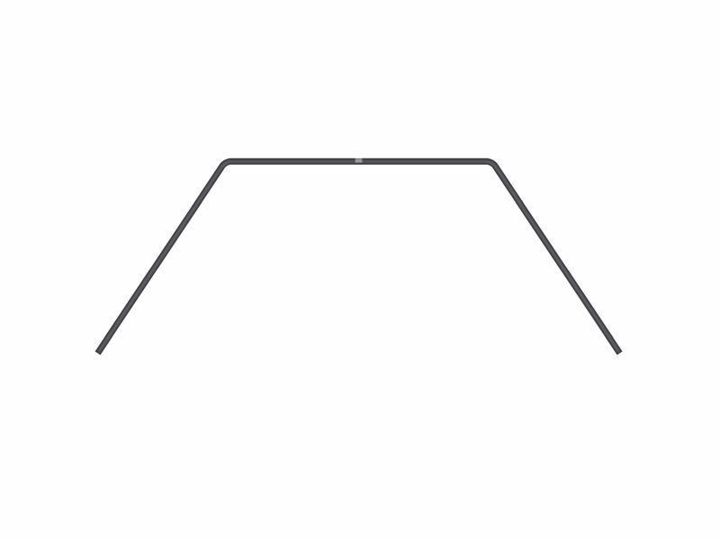 X4 ANTI-ROLL BAR UAM - UNDER ARM MOUNT - REAR 1.1 MM