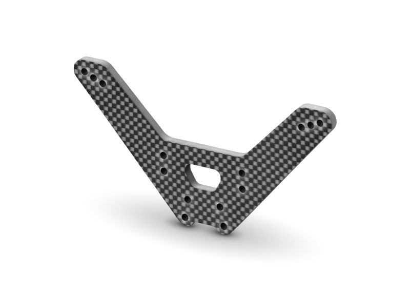 XT2 GRAPHITE SHOCK TOWER FOR 1-PIECHE CHASSIS - REAR