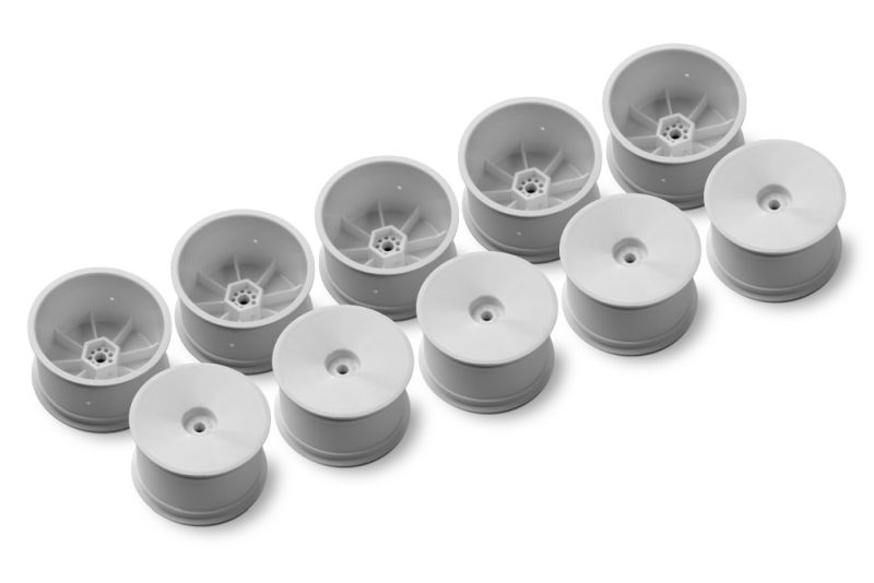 2WD/4WD hi WHEEL AERODISK WITH 12MM HEX IFMAR WHITE HARD 10