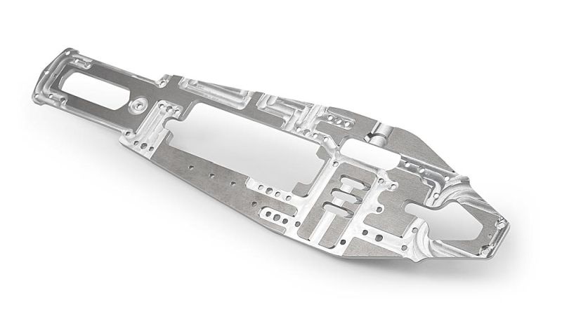 Chassis 4mm, 7075 T6 Alu (CNC-gefräst) V2
